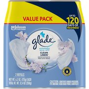 Glade Air Freshener Refill, f/Auto Spray, Clean Linen, 12.4oz, PK 6 SJN310909CT